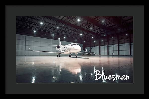 Bluesman Corporate Jet - Framed Print